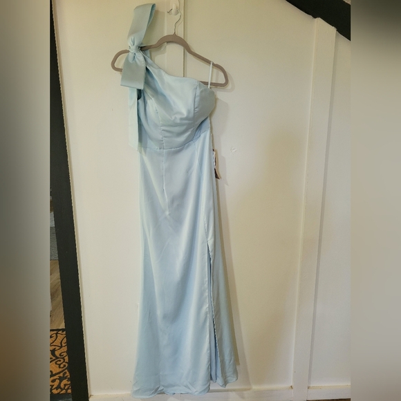 STACEES Light Blue One-Shoulder Dress - Picture 4 of 12